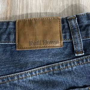 Ruff Hewn Relaxed Fit Blue Jeans 34 x 30